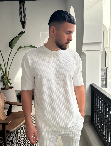 Ensembles plissé tshirt+pantalon2